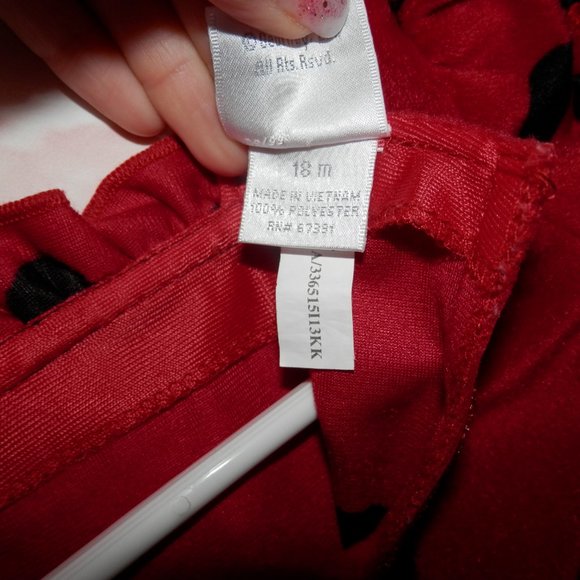 Ladybug Dress by Koala Kids 18 Months Adorable Outfit With Velour Wings 3602 - Picture 9 of 9